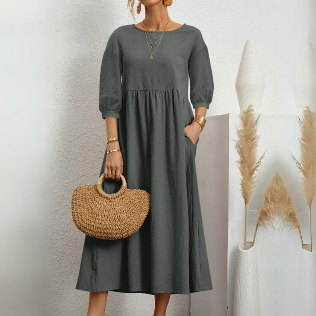 Clea Breathable Elegant Timeless Maxi Dress