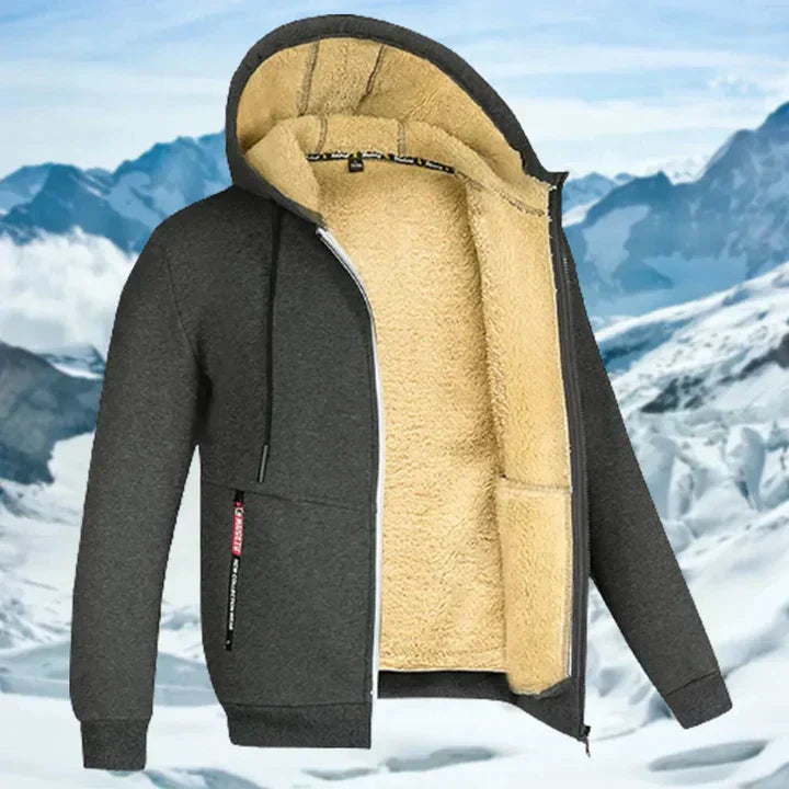 Arie | Men's Winter Jacket with Hood and Fleece