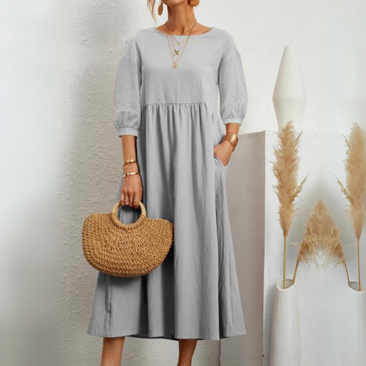 Clea Breathable Elegant Timeless Maxi Dress