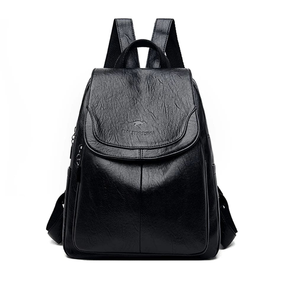 Eda | Anti-Theft Leather Backpack