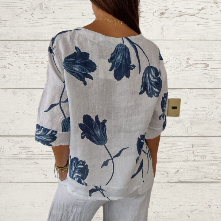 Clementine Casual Floral Elegant Women’s Shirt