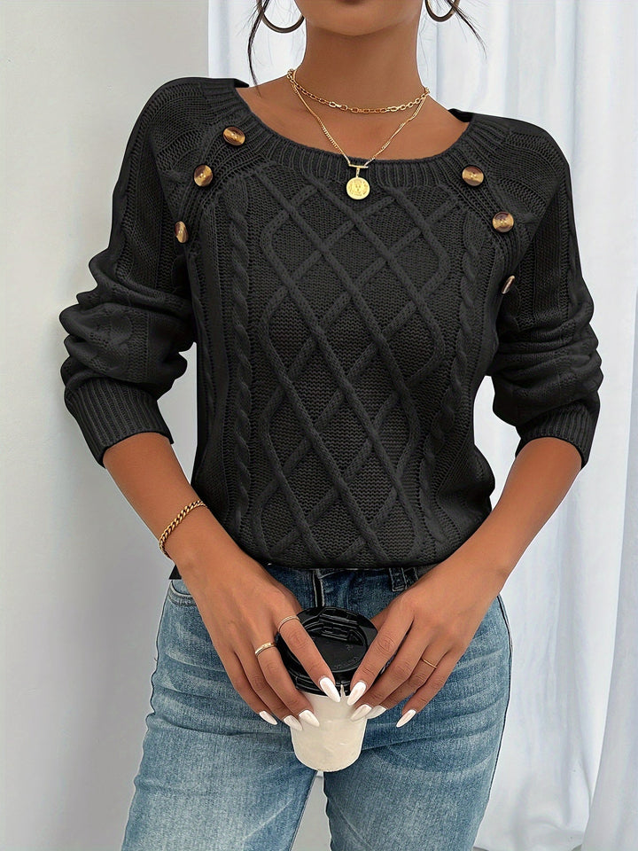 Marie Cozy cable knit sweater