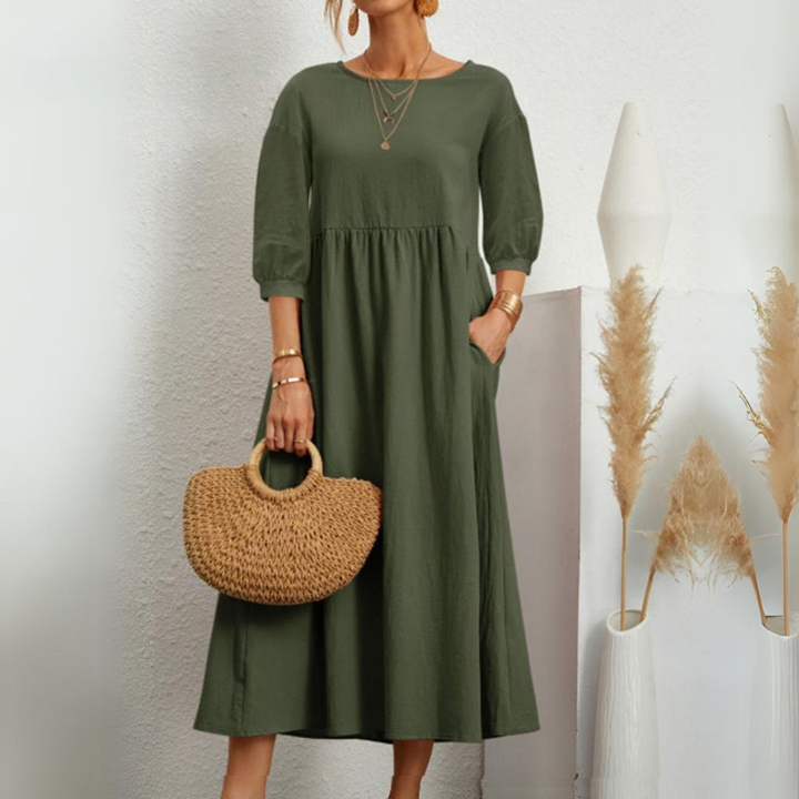 Clea Breathable Elegant Timeless Maxi Dress