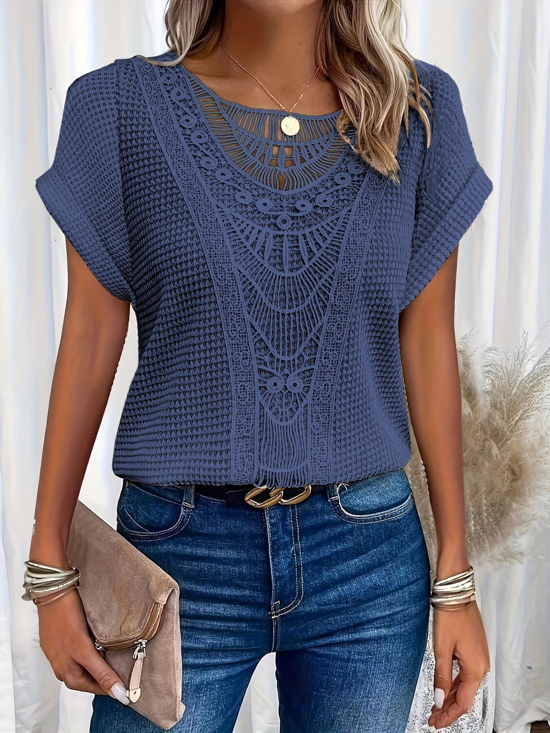 Elizabeth Beautifully Detailed Knitted Top