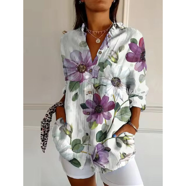 Nina Casual Charming Blouse with Floral Print