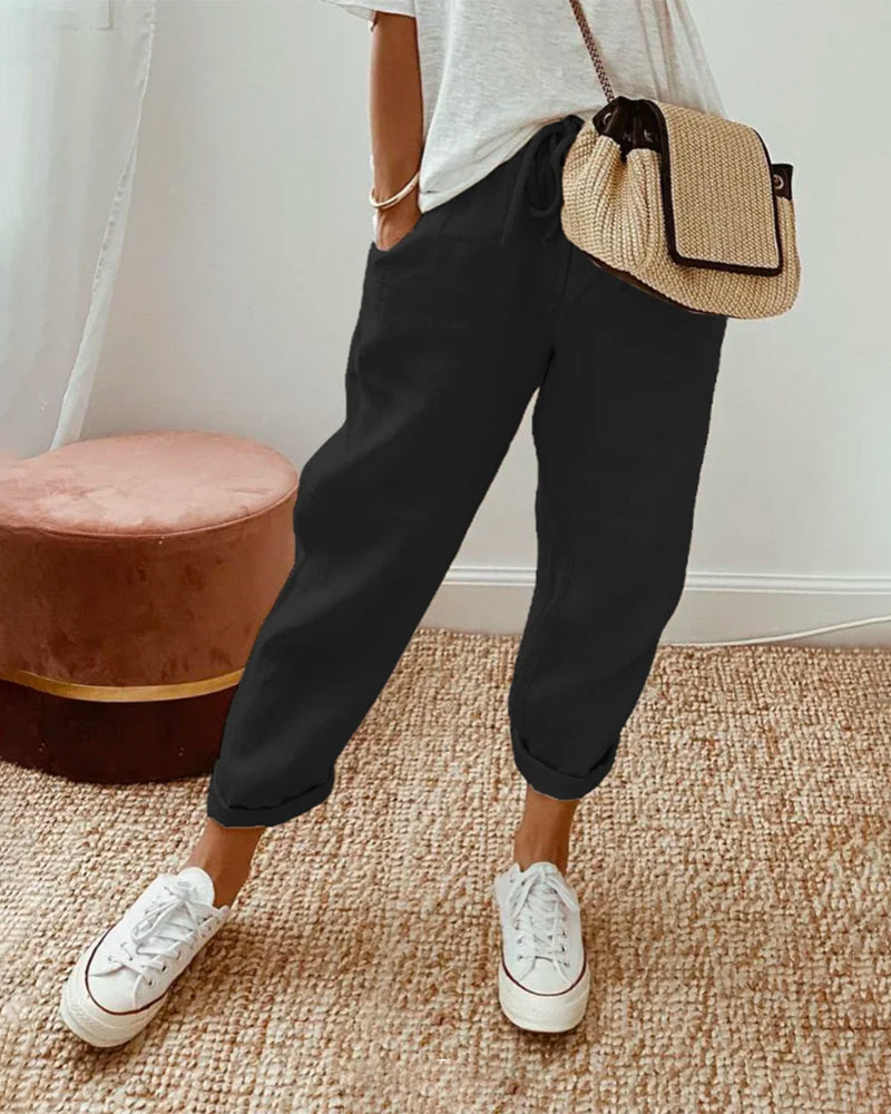 Daisy | Anti-Sweat Luxe Linen Pants