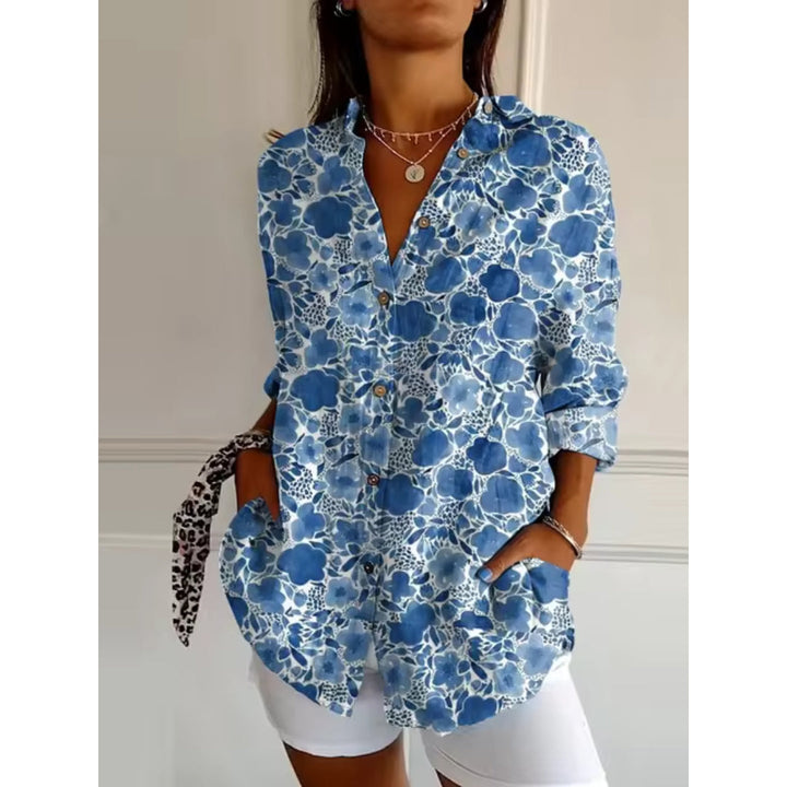 Nina Casual Charming Blouse with Floral Print