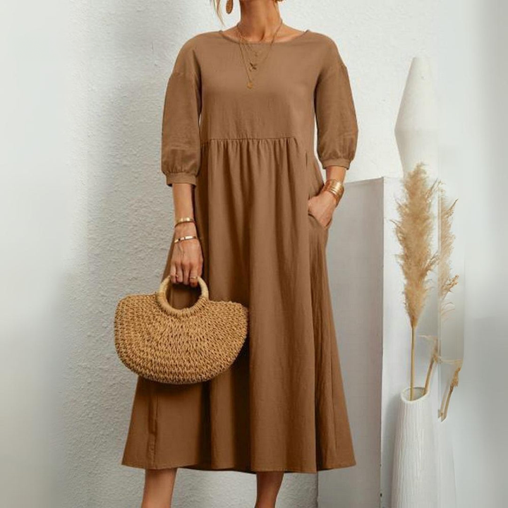 Clea Breathable Elegant Timeless Maxi Dress