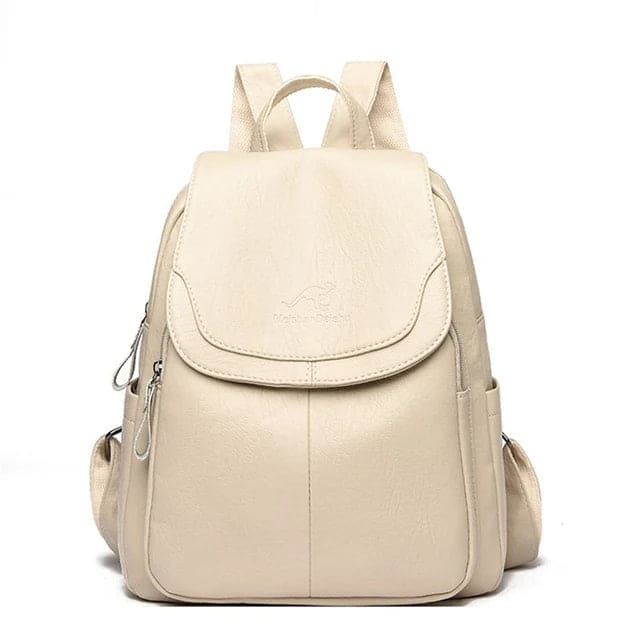 Eda | Anti-Theft Leather Backpack