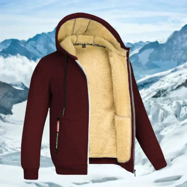 Arie | Men's Winter Jacket with Hood and Fleece