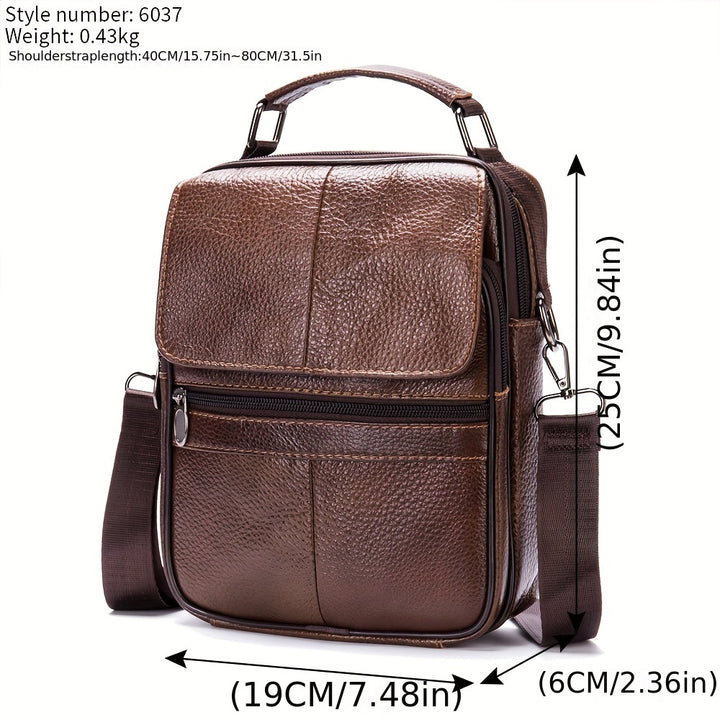 Samuel | Leather Messenger Bag