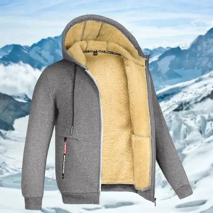 Arie | Men's Winter Jacket with Hood and Fleece