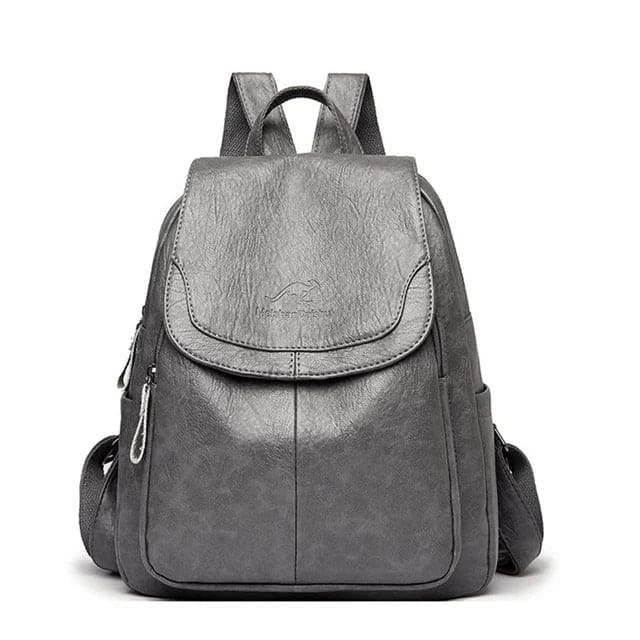 Eda | Anti-Theft Leather Backpack