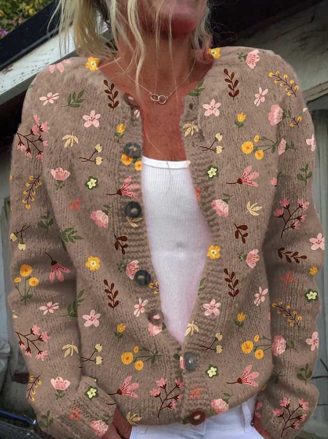 Mina | Floral Print Cardigan