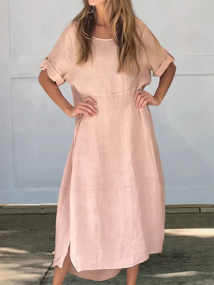 Serena Casual One-Color Maxi Dress