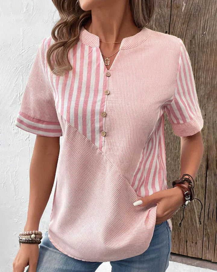 Ema Elegant V-Neck Blouse