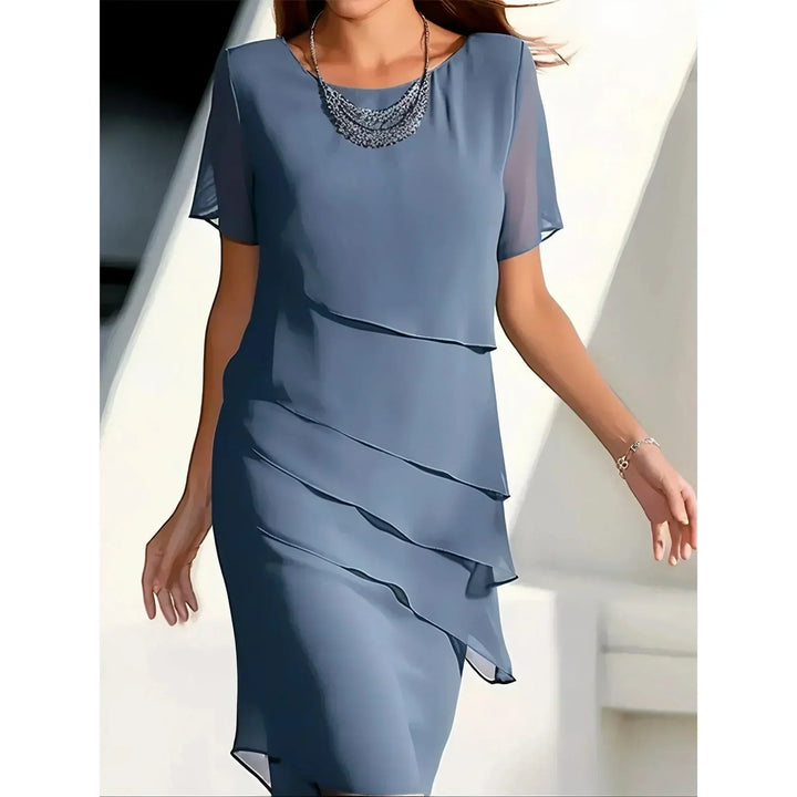 Becci Elegant Dress with Tummy-Flattering Design