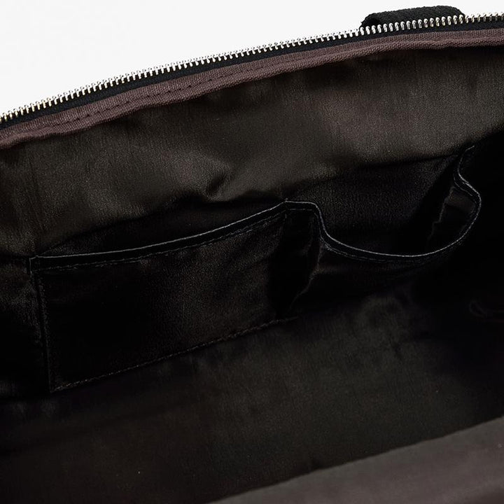 Charleroi | Black Leather Duffle Bag