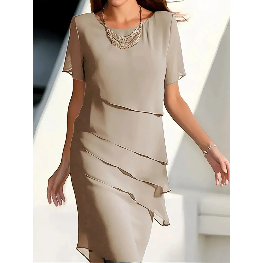 Becci Elegant Dress with Tummy-Flattering Design