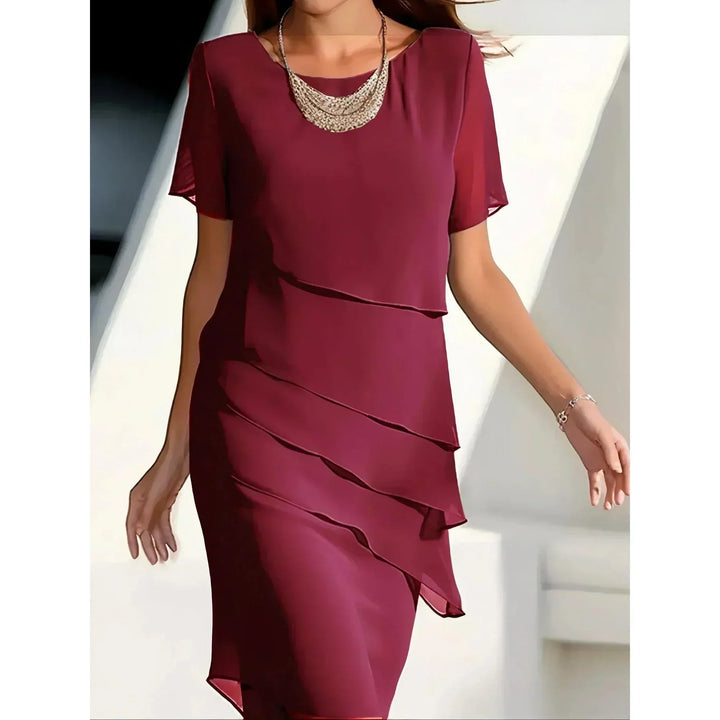 Becci Elegant Dress with Tummy-Flattering Design