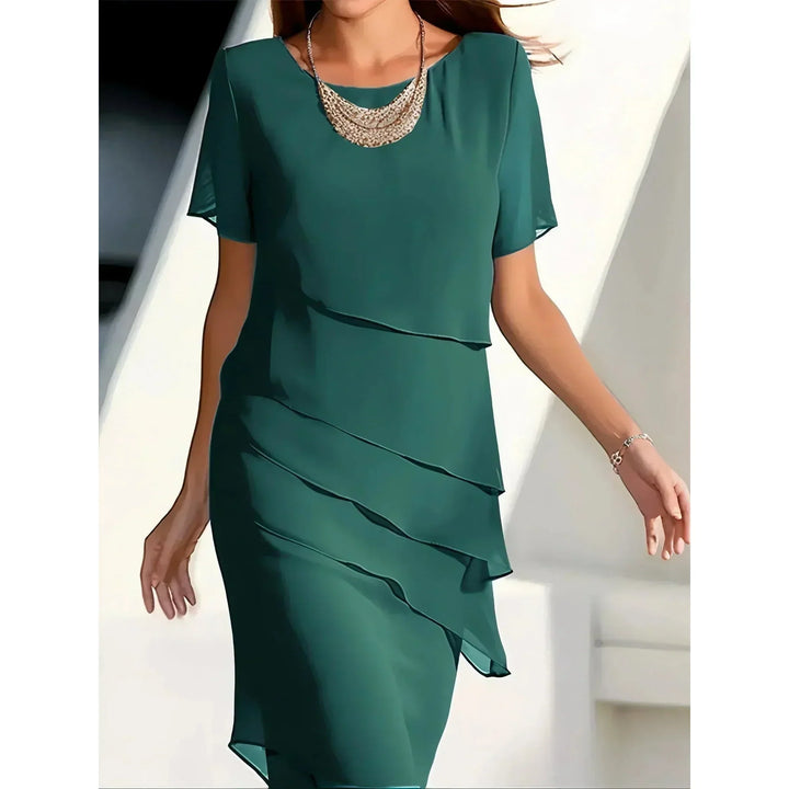 Becci Elegant Dress with Tummy-Flattering Design