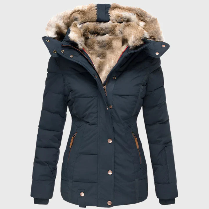 Belen | Warm Winter Coat with Fur Lining