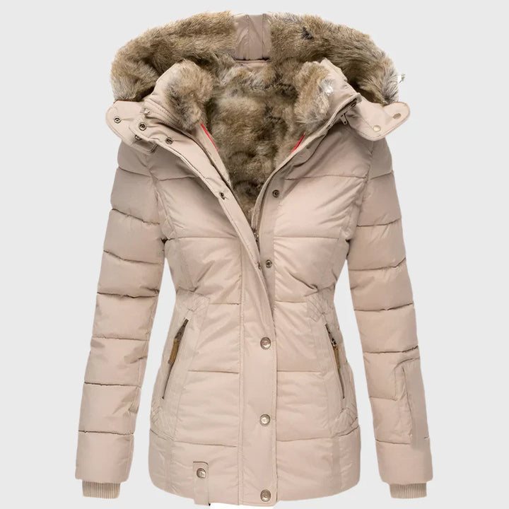 Belen | Warm Winter Coat with Fur Lining