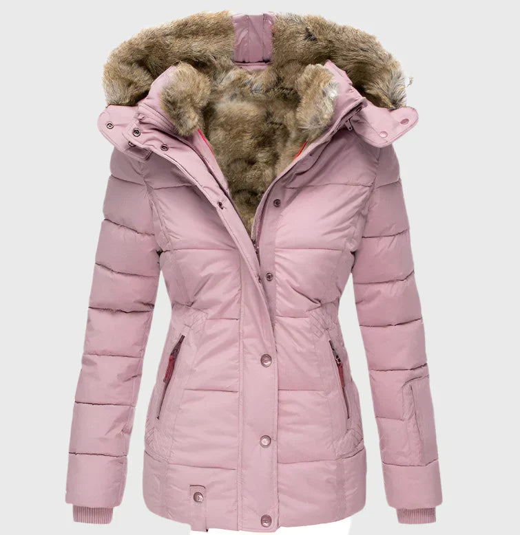 Belen | Warm Winter Coat with Fur Lining