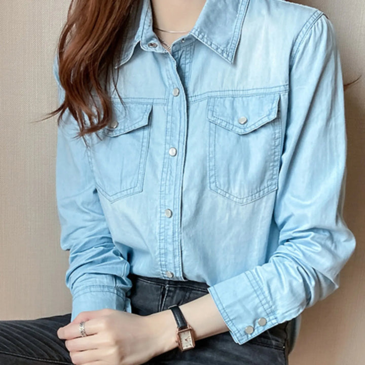 Renata Slim Fit Denim Shirt