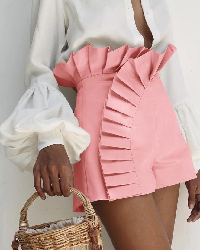 Sara Elegant Ruffle Shorts