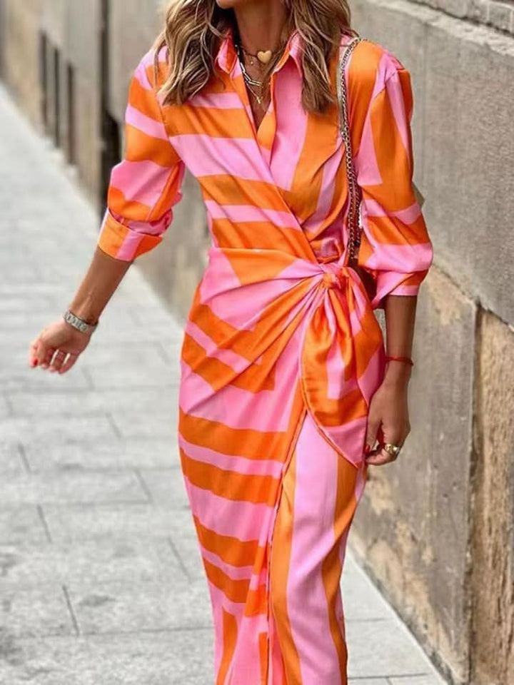 Solana | Printed Wrap Dress