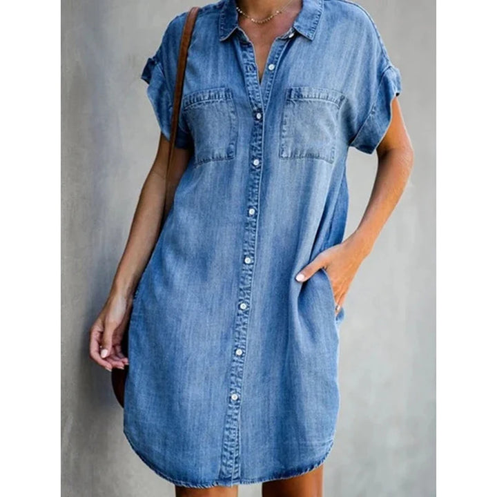 Carina | Denim Shirt Dress