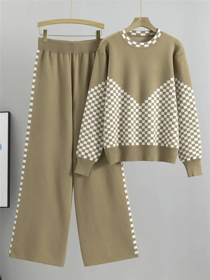 Nancy New Design Knitted two Piece Set