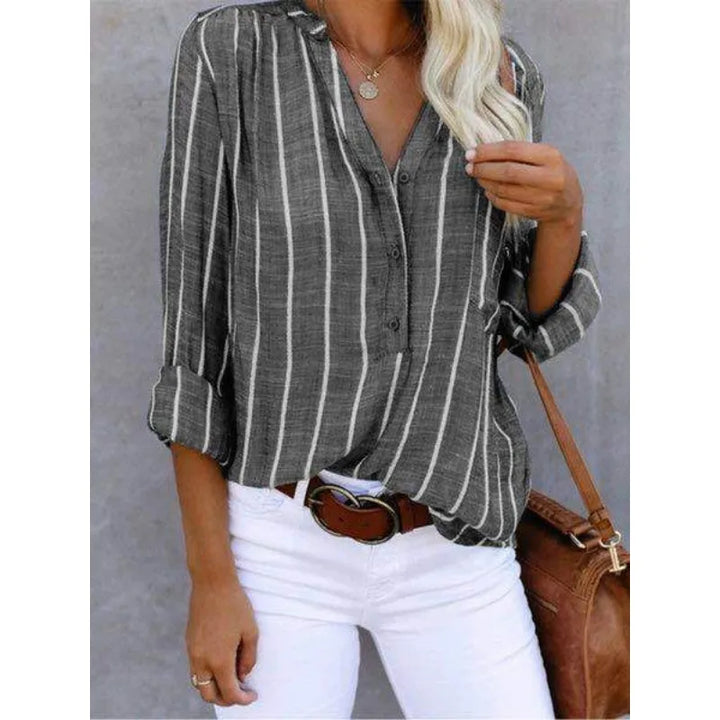 Ermelinda Casual Striped Shirt