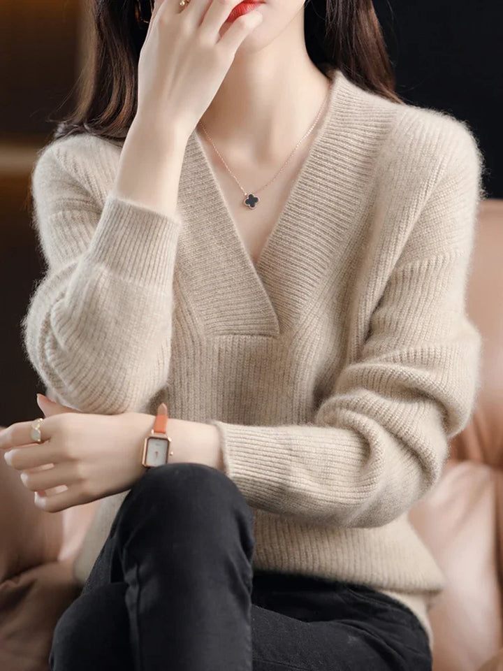 Enrica Knit V-neck Sweater