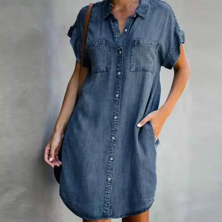 Carina | Denim Shirt Dress