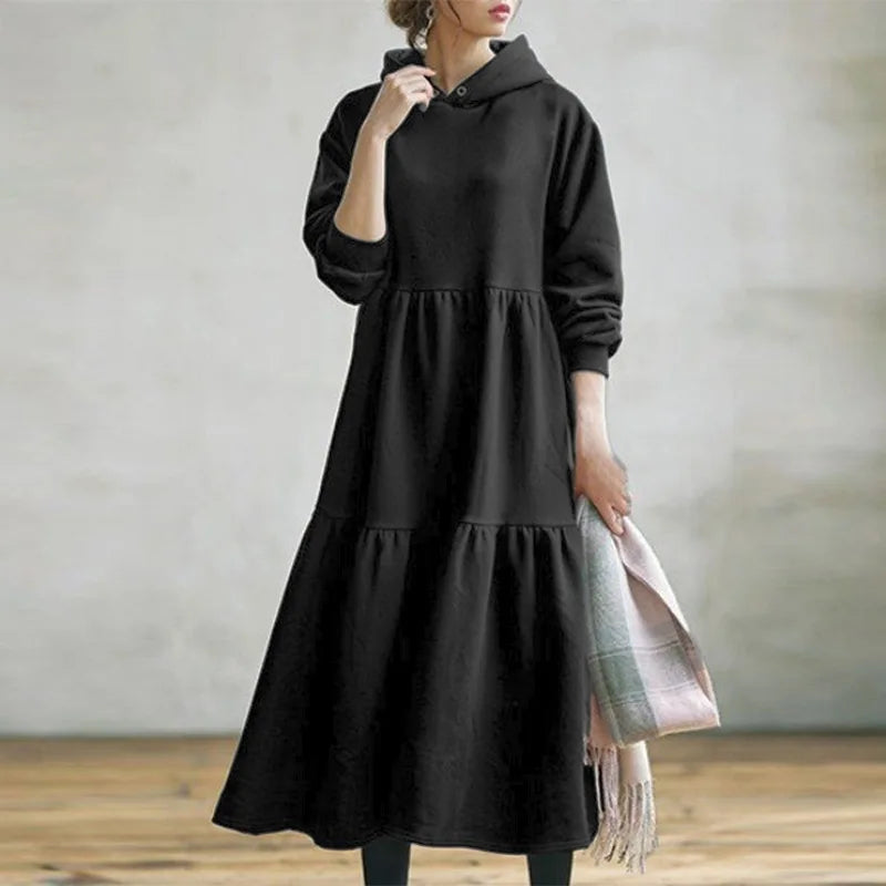 Isabella | Long Sleeved Hoodie Dress