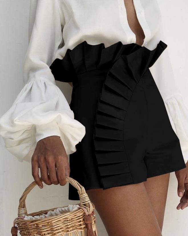 Sara Elegant Ruffle Shorts