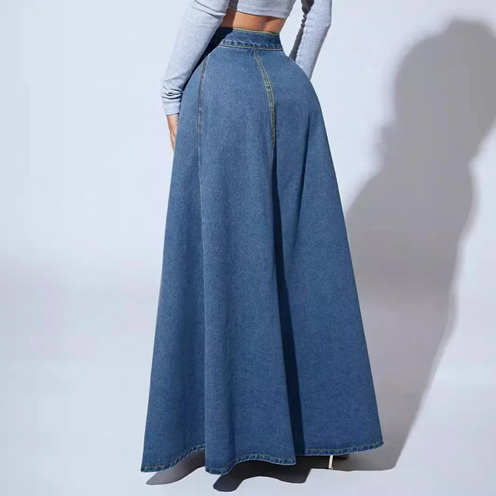 Raffaella Denim Long Skirt