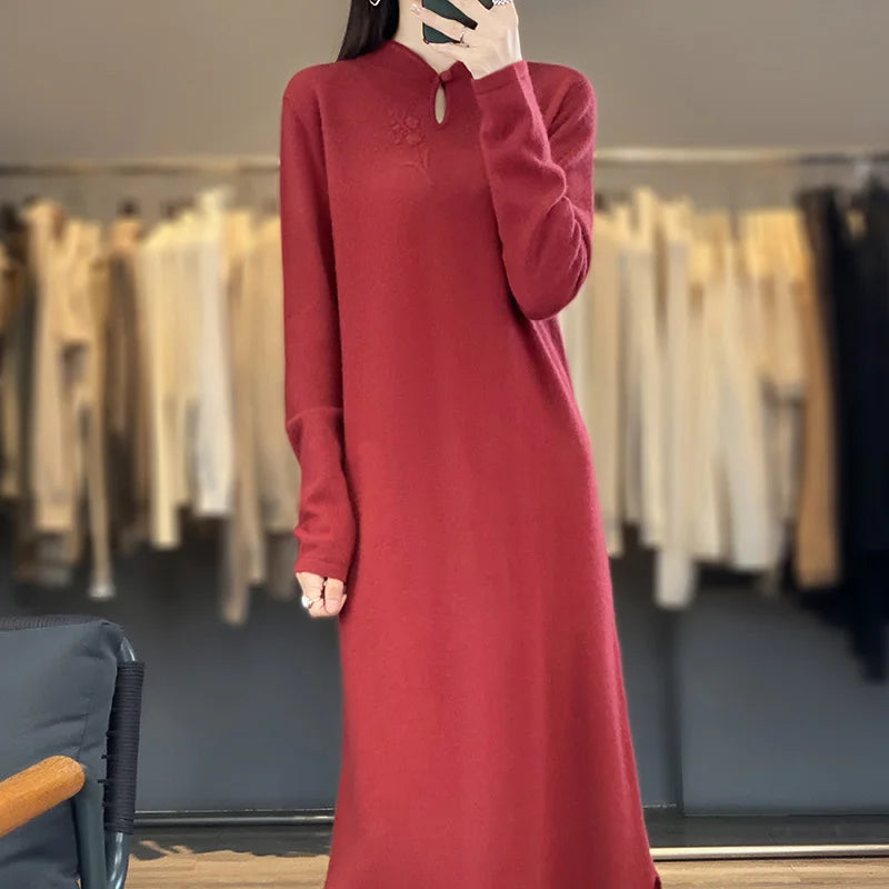 Vera Luxurious Knitted Cashmere Dress