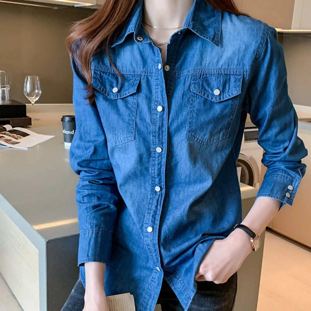 Renata Slim Fit Denim Shirt