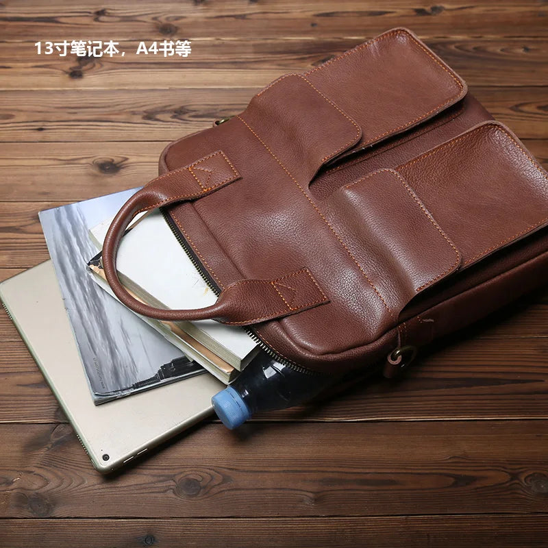 Luigi | Retro Leather Men's Handbag