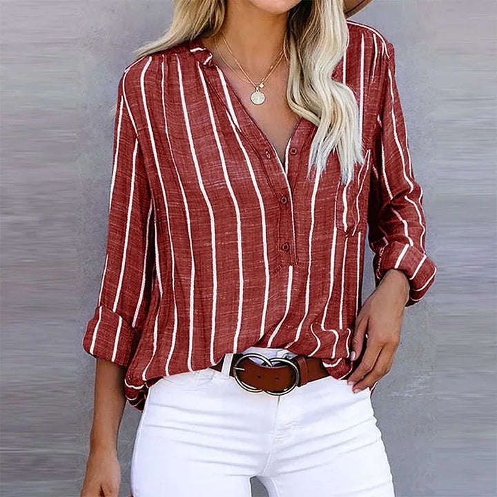 Ermelinda Casual Striped Shirt