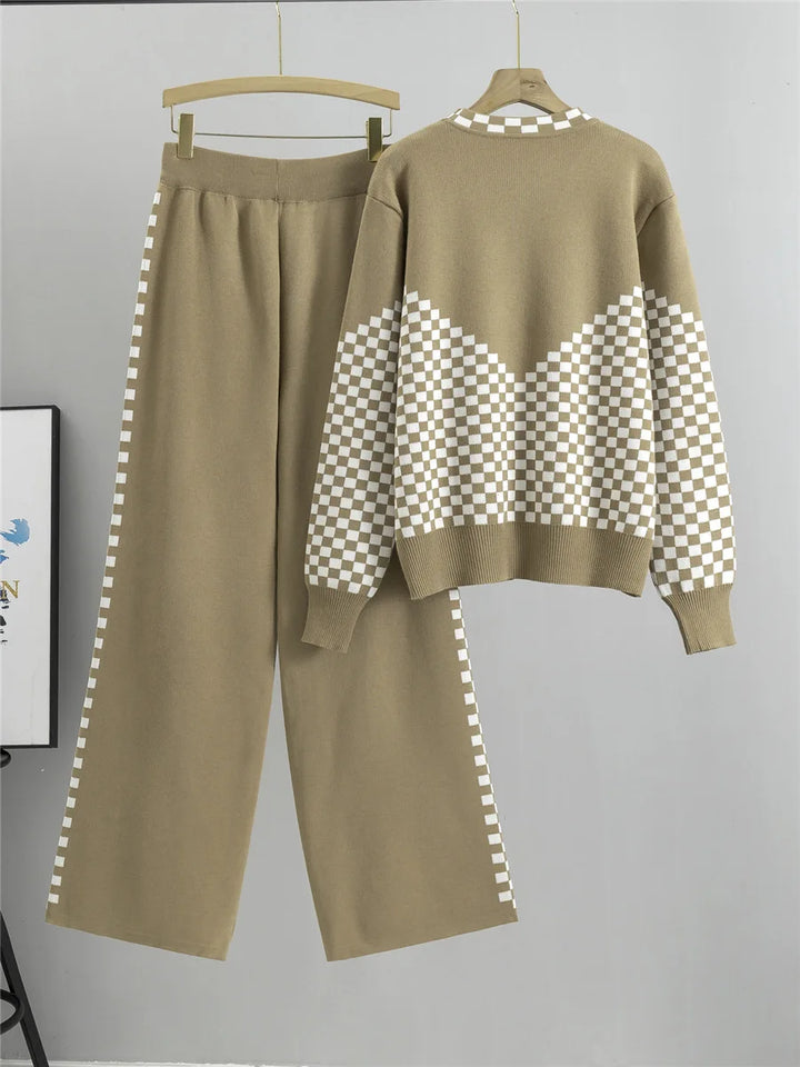 Nancy New Design Knitted two Piece Set