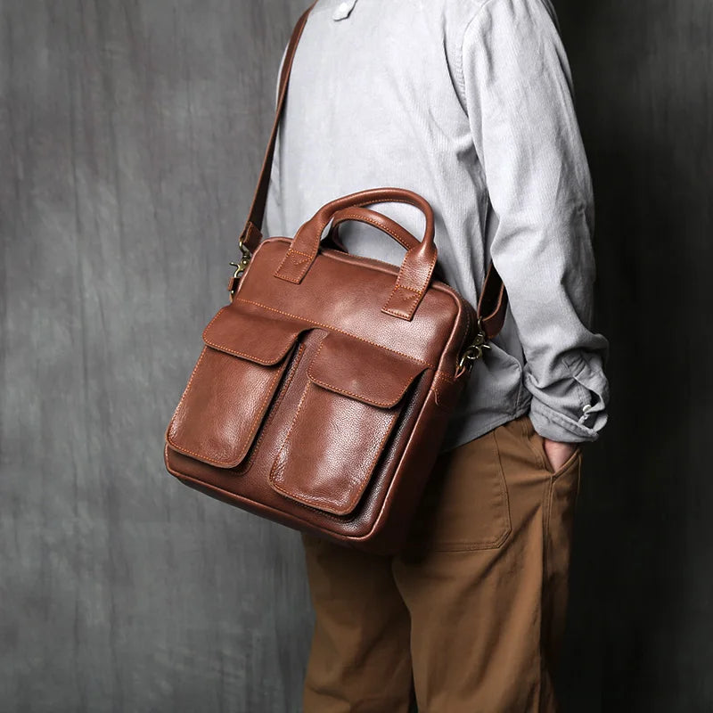 Luigi | Retro Leather Men's Handbag