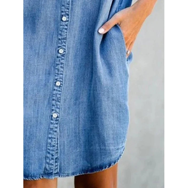 Carina | Denim Shirt Dress