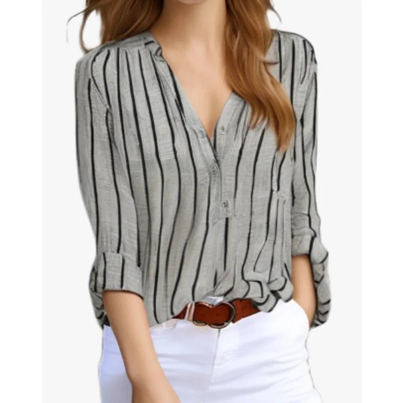 Ermelinda Casual Striped Shirt