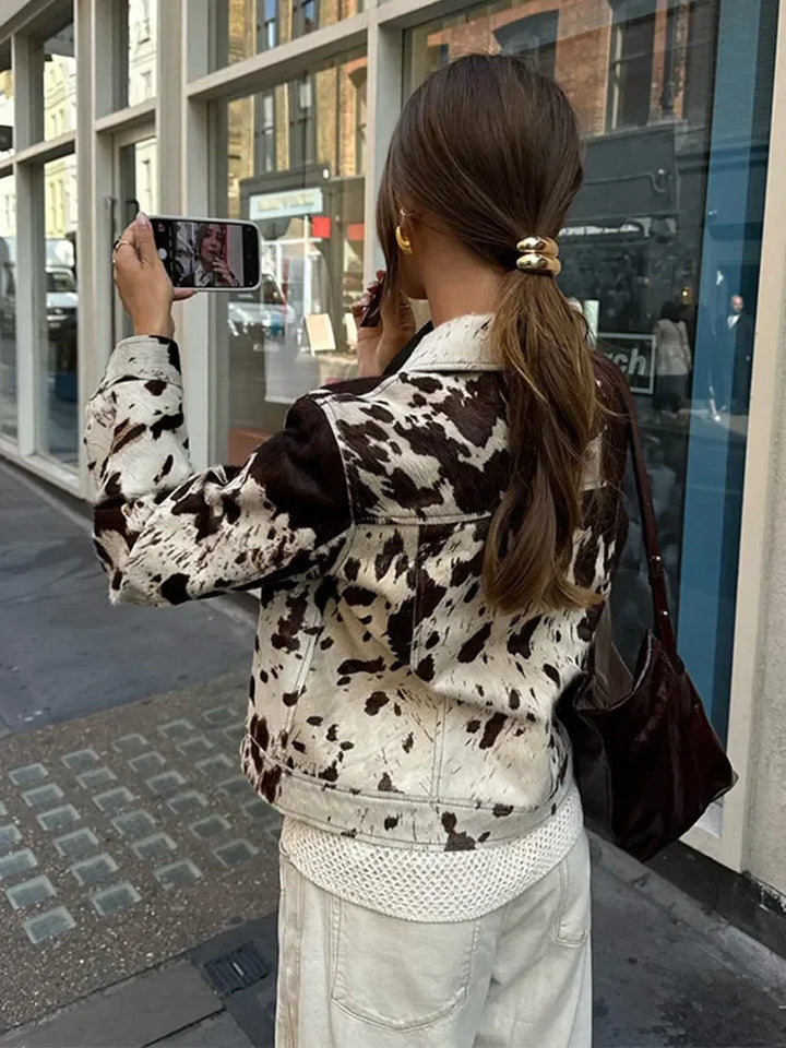 Jina Spotted Printed Jacket