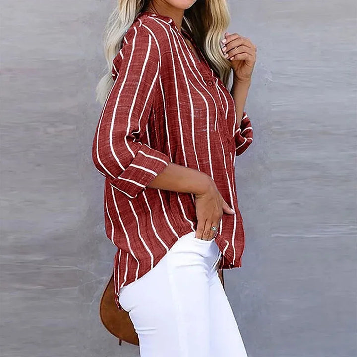 Ermelinda Casual Striped Shirt