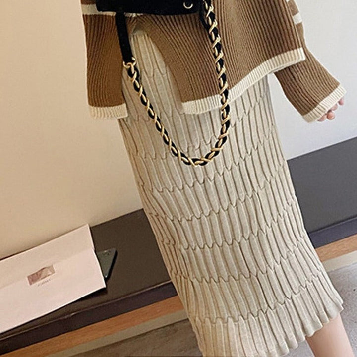 Anna Elegant Knitted Skirt